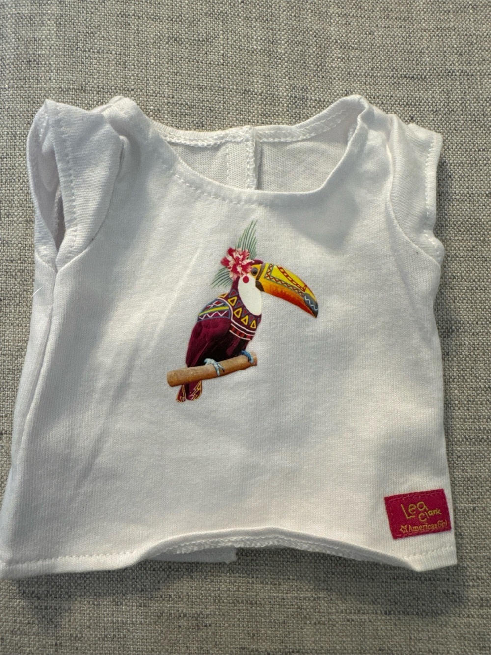 American Girl Lea Clark Toucan T-shirt top for doll rare tropical